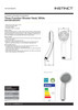 Croydex  3 Function Hand Shower  and 1700mm Shower Hose
