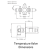 Flawed Vado Altitude Thermostatic Valve with 2 Way Diverter in Chrome ALT-1293-C-CP