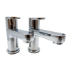 STH Westco Strata Blade Pair of Basin Pillar Taps in Chrome 4E1133