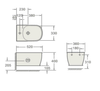 Imex Liberty Wall Hung Bidet with 1 Tap Hole INSFI031