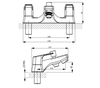 STH Westco Castillo 2 Hole Bath Shower Mixer with Shower Kit 4E6015
