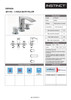 STH Westco Lamina 3 Hole Bath Filler in Chrome 4E1153