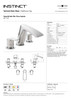 STH Westco Waterfall 3 Hole Bath Filler in Chrome 4E1143