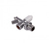 Cosmos 8mm L/S Drain Off Angled Radiator Valve in Chrome 02002