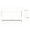 Carron Quantum Carronite Bath Front Panel 1700 x 540mm in White 02319