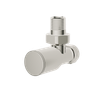 Aqualla Round Angled Radiator Valves in Brushed Nickel R-WVBN