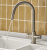 Clearwater Loreto Mono Pull-Out Kitchen Sink Mixer in Brushed Nickel LOR20BN
