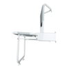 Barwood Wall Mounted Hinged Shower Seat with Back Rest and Legs B219F