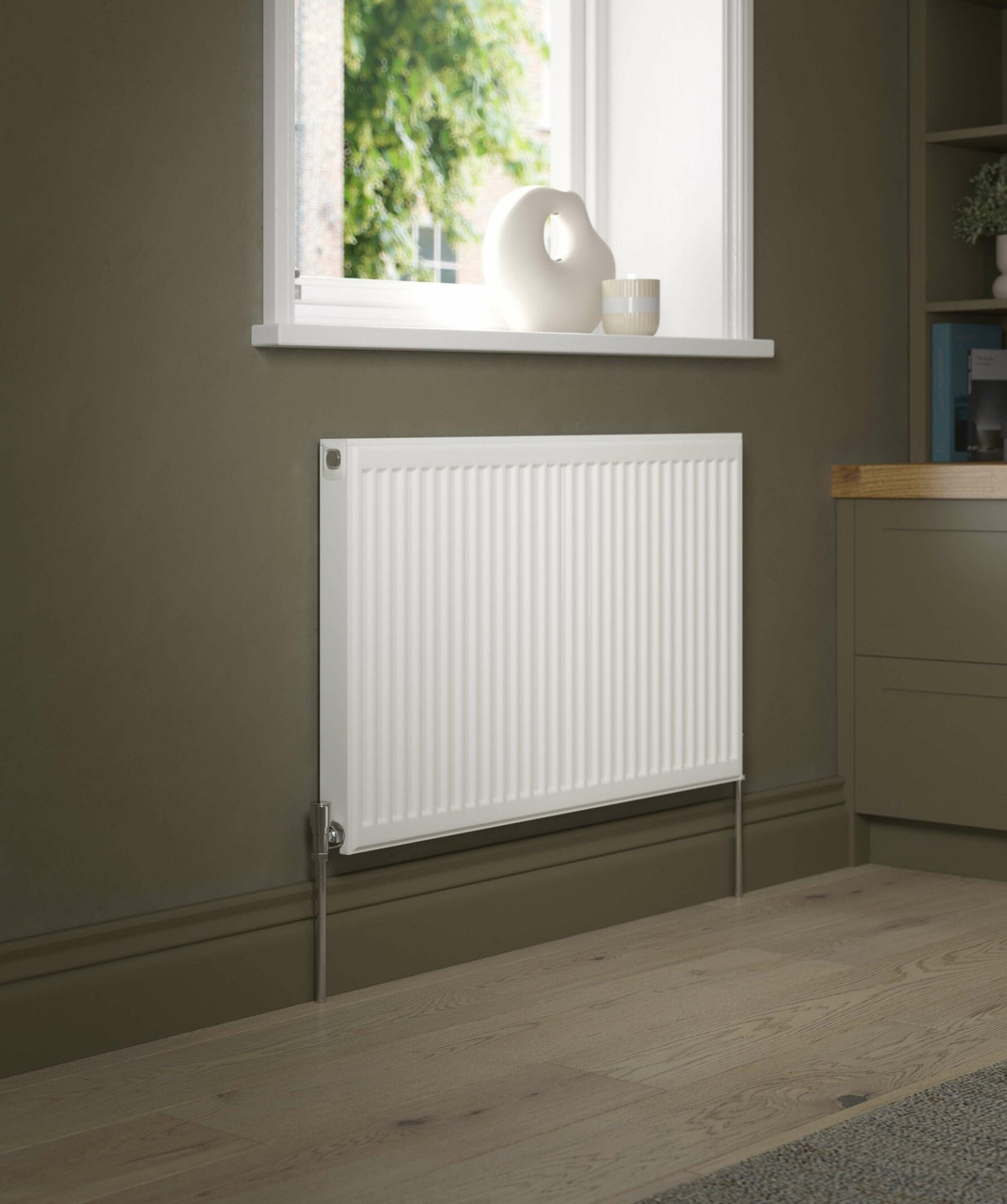Slate Grey Henrad Everest Double Convector Designer Radiator