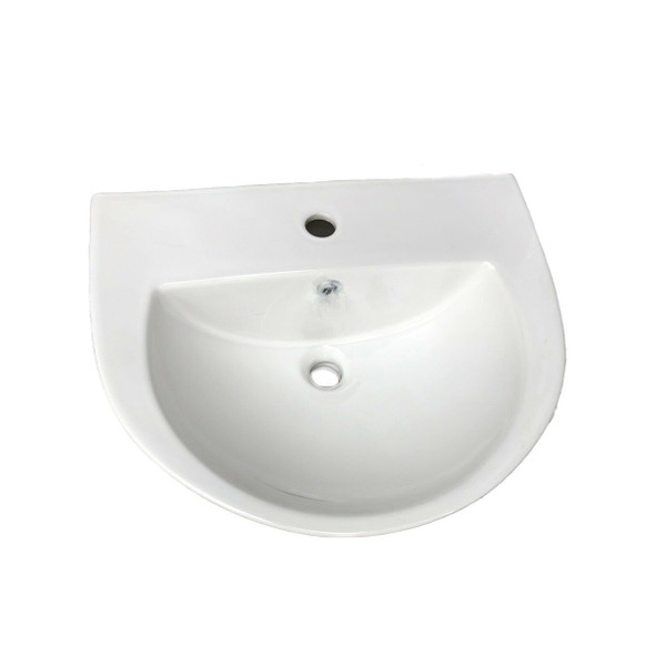 Shires Sorrento White 1TH Basin 550mm x 470mm     U028801