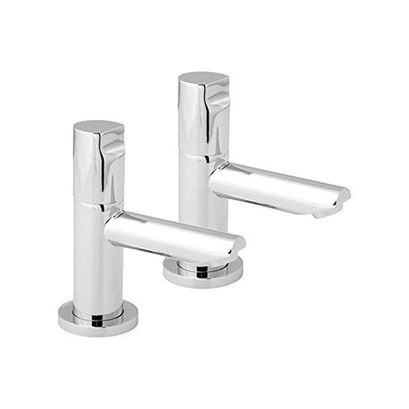 Deva Ikon Chrome Plated Basin Taps 1/2'' in Pairs   IKO101