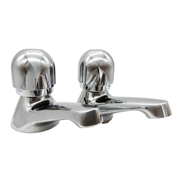 Bristan Damixa Comet Bath Pillar Taps Chrome Plated 3/4'' COM002 C C