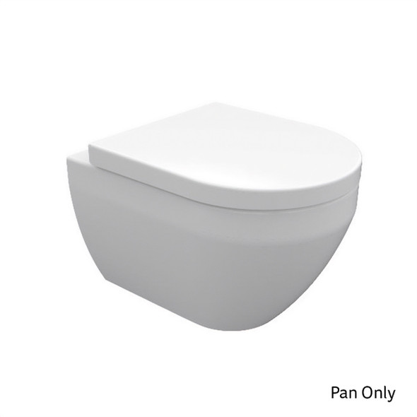 Nuance / Kiso Wall Hung WC Pan with concealed Fixings White INSNU016