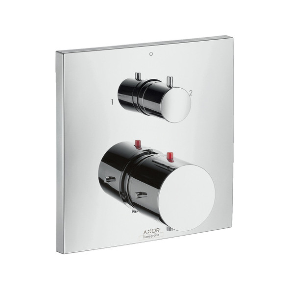AXOR Starck X Thermostatic Mixer Finish Set with Shut-Off & Diverter Chrome Plated   10726000