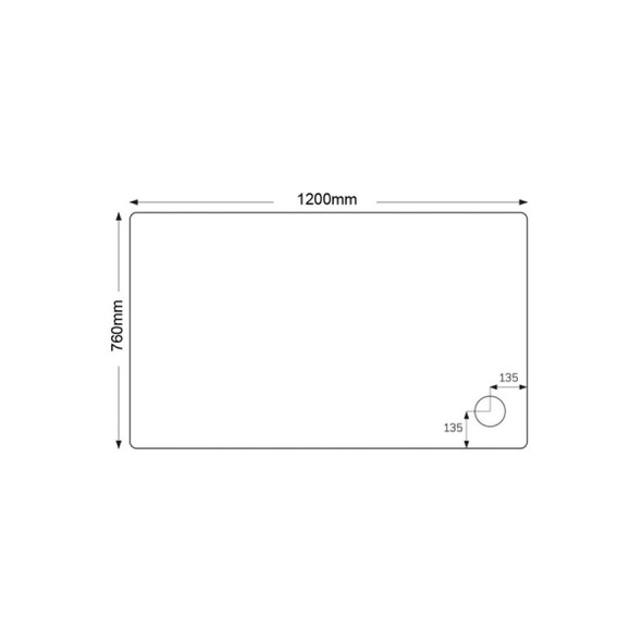 Just Trays JTBreeze 1200 x 760mm Shower Tray 4 Upstands includes Leg Set, Panels, Waste and Flexi Pipe  BR1276M140