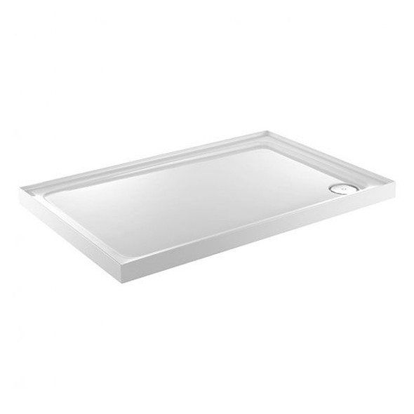 Just Trays JTBreeze 1200 x 760mm Shower Tray 4 Upstands includes Leg Set, Panels, Waste and Flexi Pipe  BR1276M140