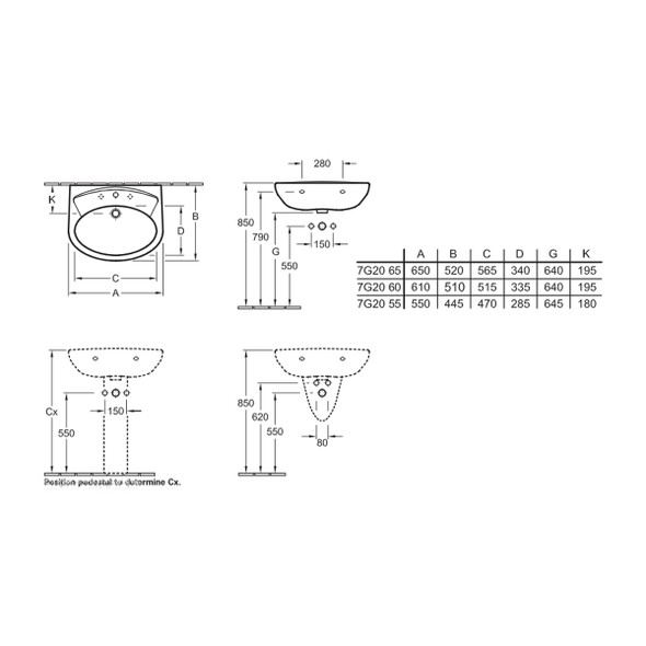 V&B Universal White Trap Cover   7G010001