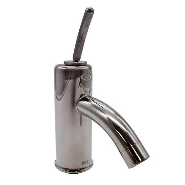 Roca Atai Single Lever Basin Mixer with Pop Up Waste in Inox  5A3034A00