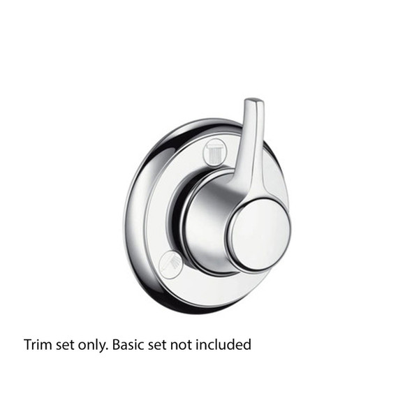 Hansgrohe Trio/Quattro Classic Shut-Off and Diverter Valve Finish Set Chrome Plated ONLY  15934000