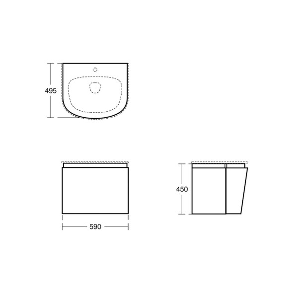 Ideal Standard Dea vanity unit T7850S9