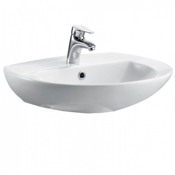 Imex Echo Washbasin Only 550mm with One Tap Hole 5 L10721TH