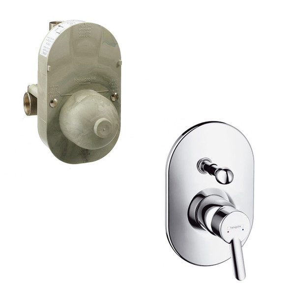 Hansgrohe Focus S Basic Set for Single Lever 2 Outlet Bath Shower Mixer for Concealed Installation  INC Basic Valve 31746000 | 31741180