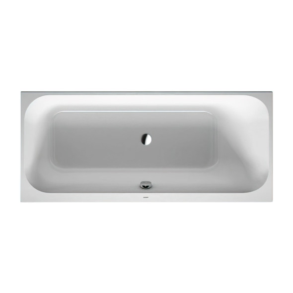 Duravit Happy D.2 1600 x 700mm Bath White - Built in - Backslope Right - Inc. Support Frame  700322000000