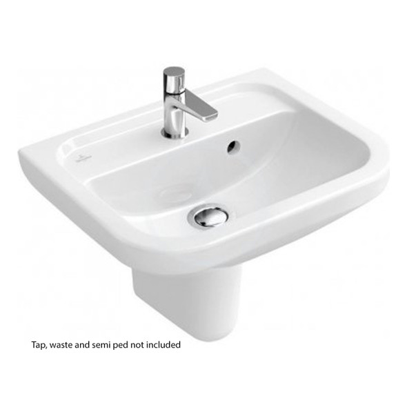 Villeroy & Boch Omnia 1TH Architectura Basin 460mm White - 5373.45.01 | 53734501