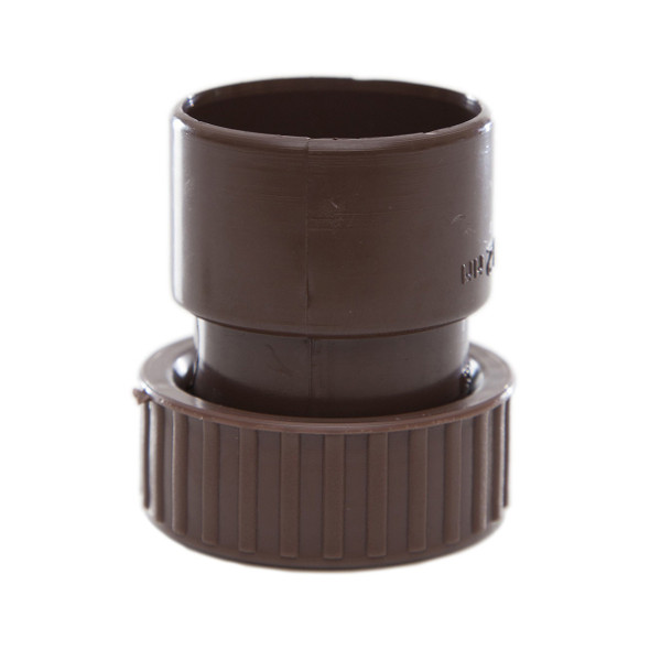 Polypipe ABS Solvent Weld Brown Threaded Nut and Tail Coupling 32mm WS31BR