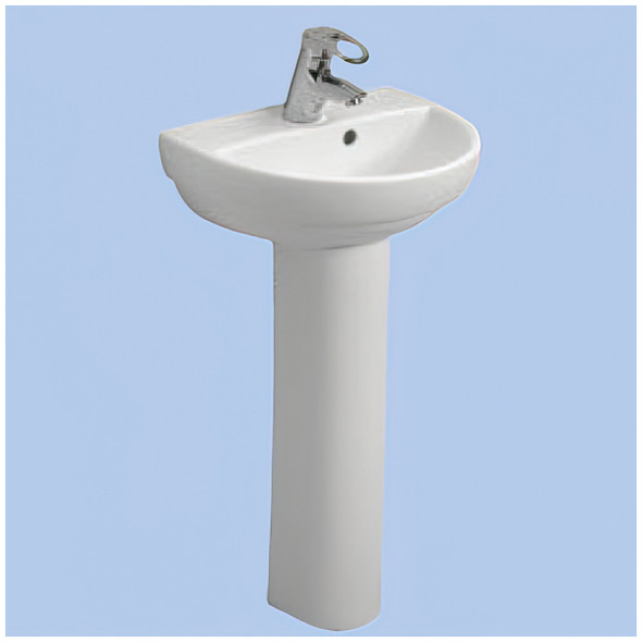 Twyfords Refresh White 1TH Handrinse Basin Only 450 x 360mm        RE4841WH