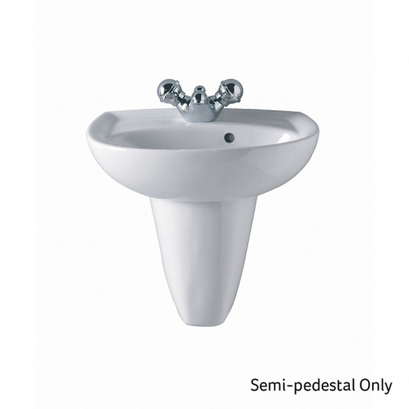 Twyford Galerie Semi-Pedestal in White GN4970WH