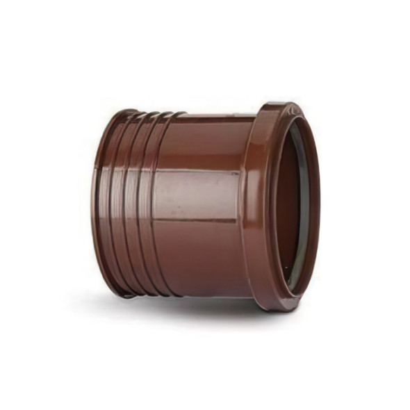 Polypipe Soil Drain Connector Brown 110mm SD43BR