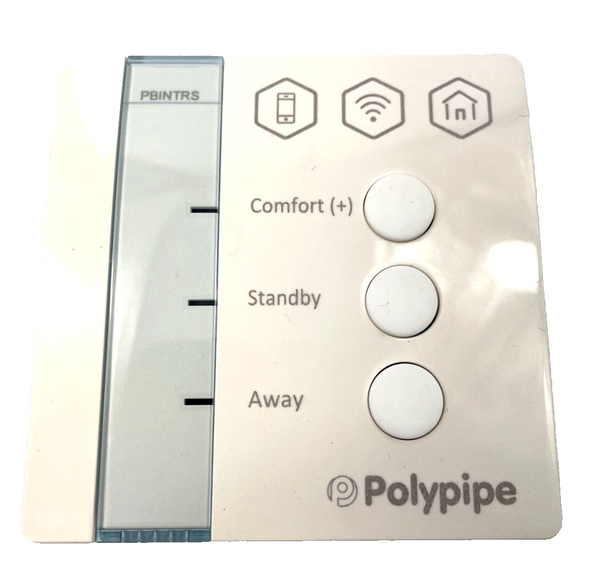 Polypipe SMART Internet Wired Room Thermostat Compatible with Wiring Centres for PB1ZM; PB4ZS & PB6ZS Only  PBINTRS