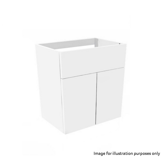 Eco Bathrooms Fitted Furniture Standard Basin Unit  600mm Width Gloss White