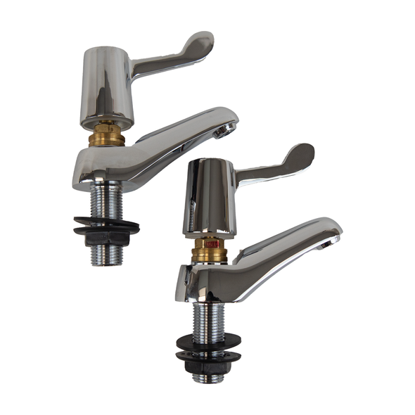 Bristan Options Basin Taps with Lever Handles in Chrome ON 1/2 C CD + L 3IN C