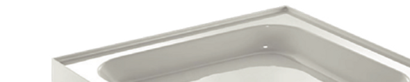 Just Trays Merlin Quadrant Shower Tray 800 x 800mm with 2 Upstands  A80QM120