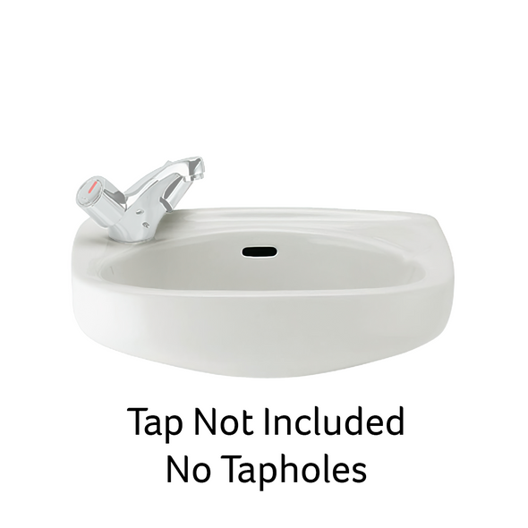 Roca Ibis Compact Wall-Hung Cloakroom Basin with 0TH in White A320841001