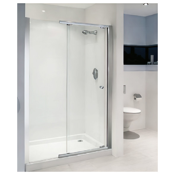 Mira Flight SFE Alcove 1200 Sliding Shower Door Right Hand Silver Clear    108381