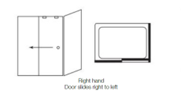 Daryl Minima Sliding Door Enclosure 392 with Right Hand Opening (1200 x 800mm) 392.120080