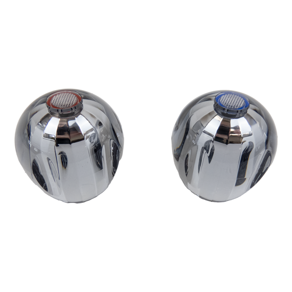 Ideal Standard Waterways Bath Monobloc Filler Chrome Plated 3/4''with Crystal Acrylic Heads E7045AA + E6030AA