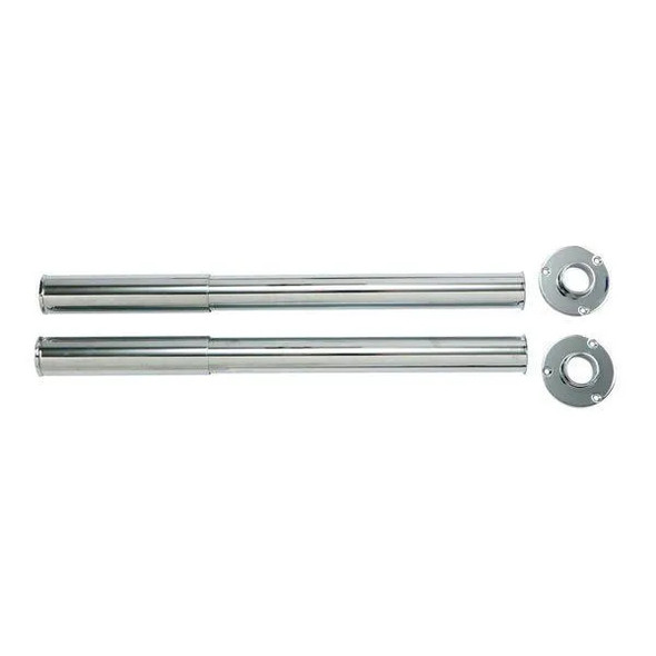 Fressh Pair of Telescopic Pipe Shrouds for Bath Taps and Mixers in Chrome  352861