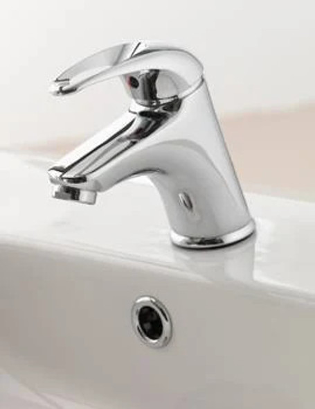 Puraflow Small Mono Basin Mixer with Clic-Clac waste in Chrome DVSBAS