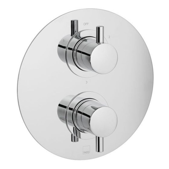 Vado Celsius 3 Outlet Round Trim Set in Chrome CEL-148D/3/RO-TRIM