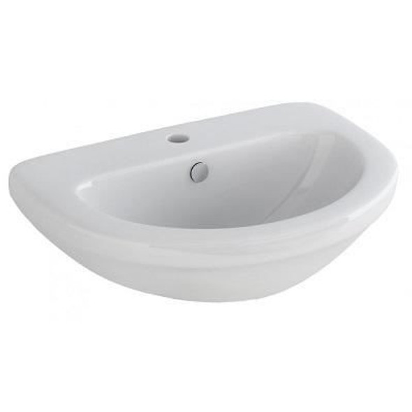 Imex Pura Ivo/Ice Compact 1TH Basin 500 x 400mm in White L1076C1TH