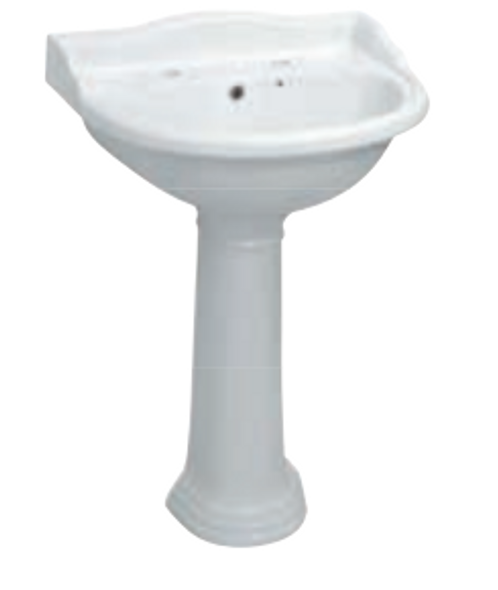 Q4 Chancery Full Pedestal in White Q4-19118