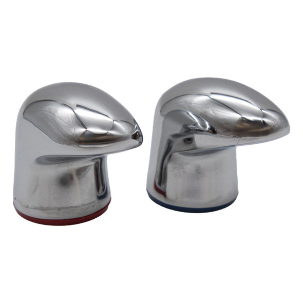 Ideal Standard Aero Metal Handles Chrome Plated in Pairs E0725AA