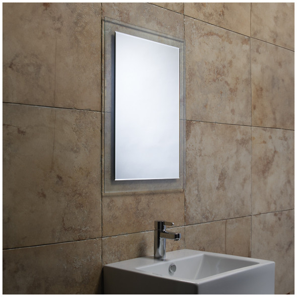 Roper Rhodes Level Bevelled Mirror with Glass Frame (495 x 710mm) MPS401