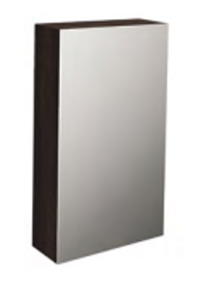 Imex Echo 400mm Single Door Mirror Cabinet in Wenge ECSDMC40W