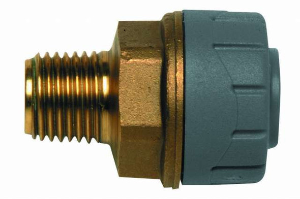 Polypipe Polyplumb Male BSP Adaptor 10mm x 1/4" PB4310