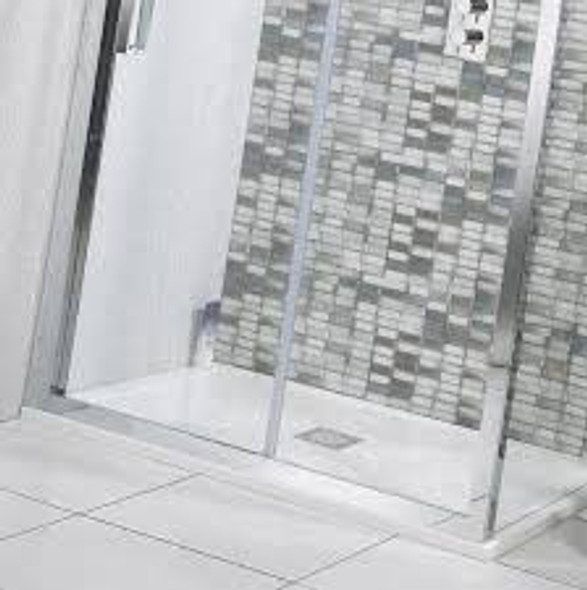 Crosswater Premium 1400 x 760mm  Rectangular Low Profile Shower Tray with Waste SL0R71400